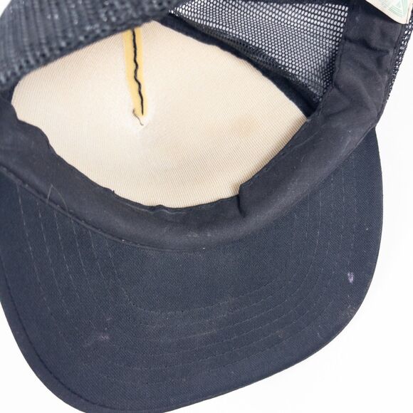 Vintage 80s Dole Whip Trucker Hat Black Mesh Snapback Ice Cream Promo Cap - Picture 5 of 5